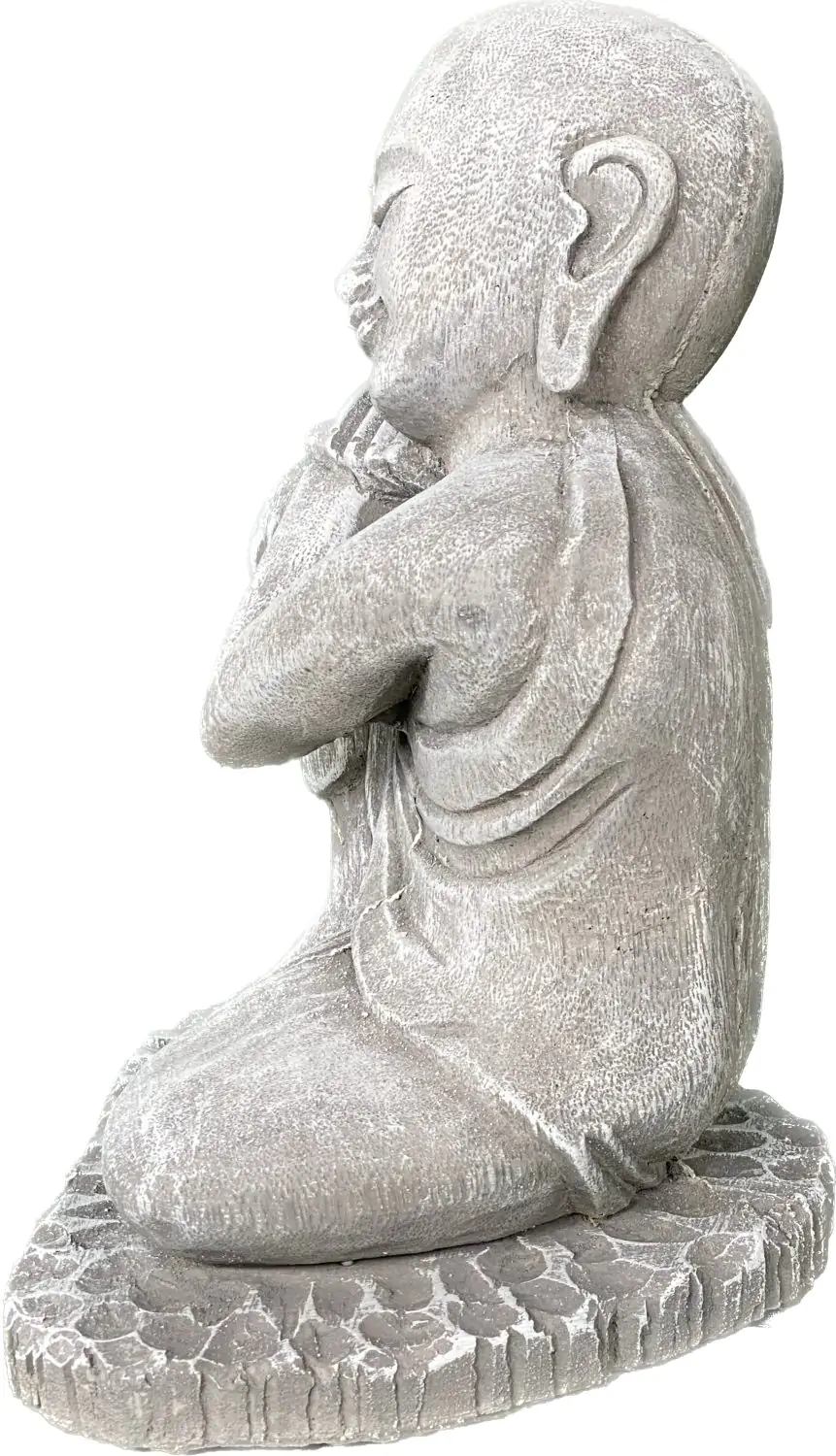  Product image 8 of the product “Amar - Buddha relax - right knee up. 25cm H | cast stone ”